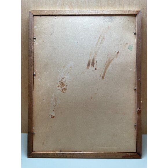 Vintage Framed Jesus Christ Sketch Art With Quote "Not My Will But Thine Be Done - Picture 6 of 8